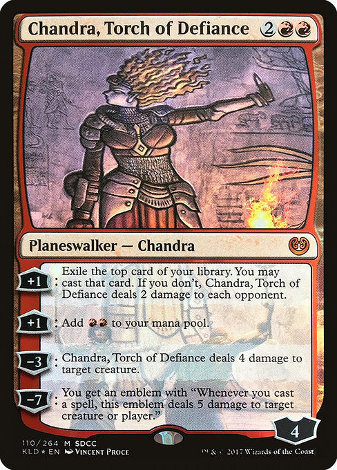 Chandra, Torch of Defiance (SDCC 2017 EXCLUSIVE) [Media Promos] | Gear Gaming Bentonville