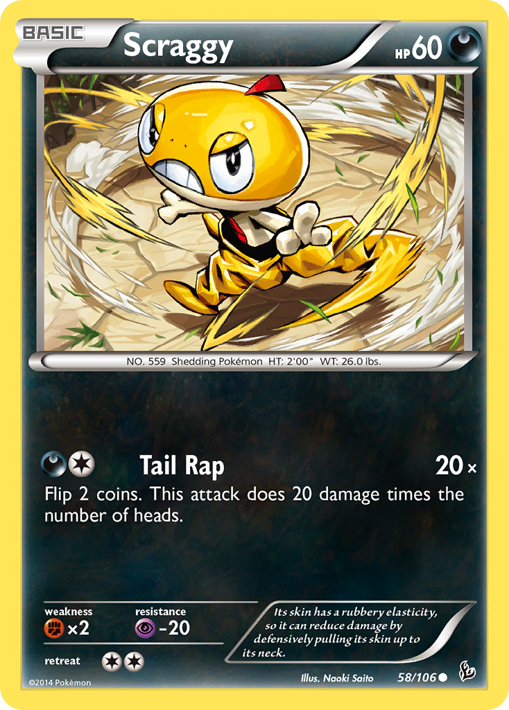 Scraggy (58/106) [XY: Flashfire] | Gear Gaming Bentonville