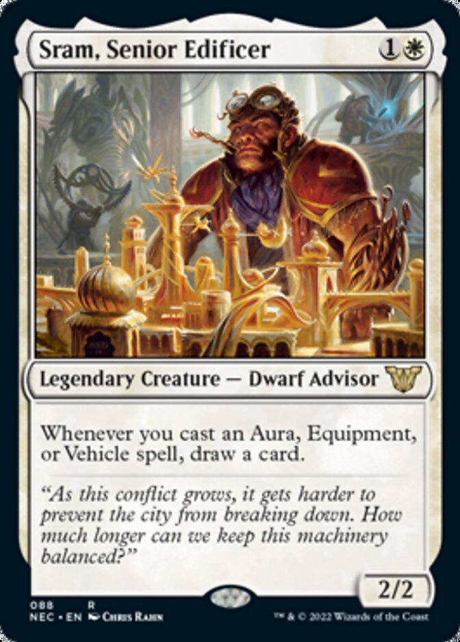 Sram, Senior Edificer [Kamigawa: Neon Dynasty Commander] | Gear Gaming Bentonville