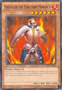 Thestalos the Firestorm Monarch [Structure Deck: Emperor of Darkness] [SR01-EN008] | Gear Gaming Bentonville