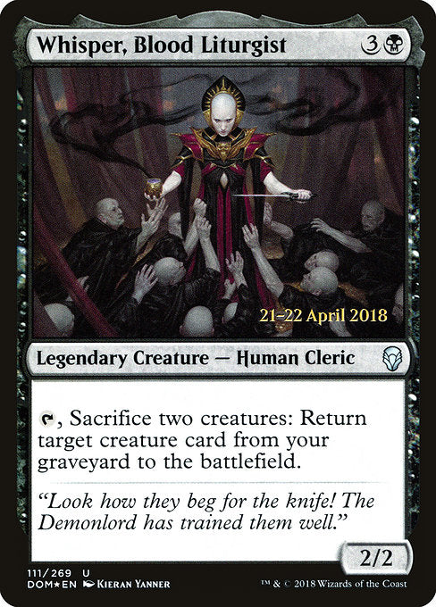 Whisper, Blood Liturgist [Prerelease Cards] | Gear Gaming Bentonville