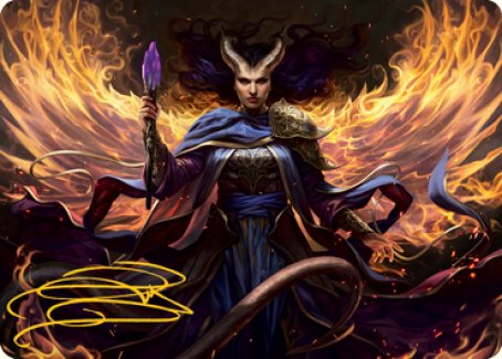 Farideh, Devil's Chosen Art Card (Gold-Stamped Signature) [Dungeons & Dragons: Adventures in the Forgotten Realms Art Series] | Gear Gaming Bentonville