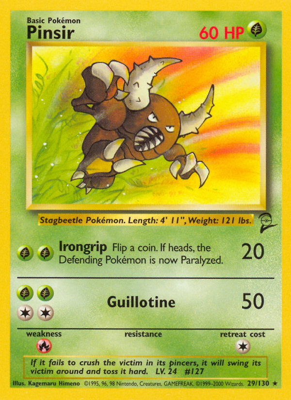 Pinsir (29/130) [Base Set 2] | Gear Gaming Bentonville