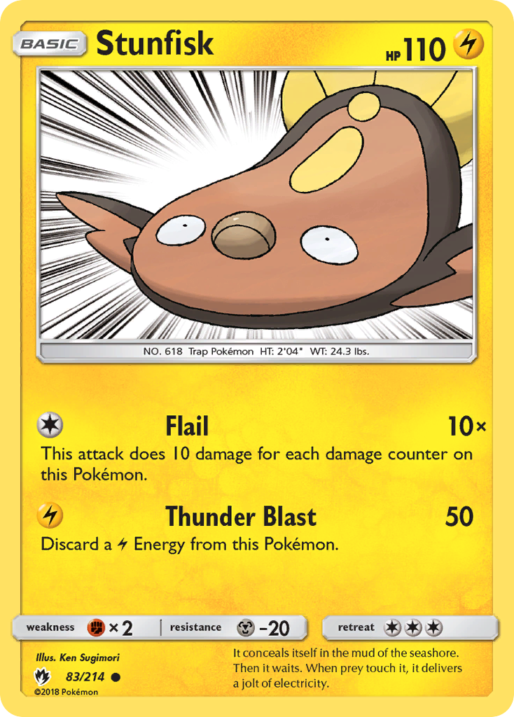 Stunfisk (83/214) [Sun & Moon: Lost Thunder] | Gear Gaming Bentonville