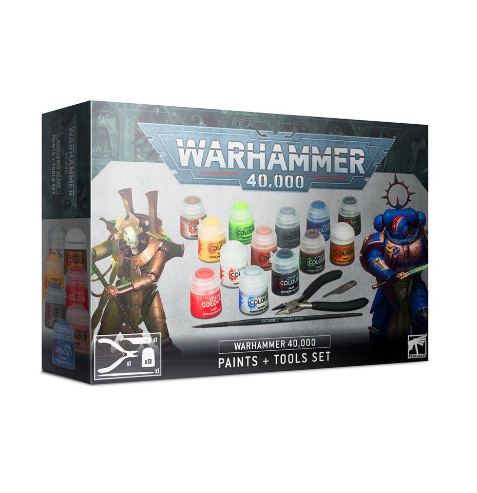 Warhammer 40,000: Paints + Tools Set | Gear Gaming Bentonville