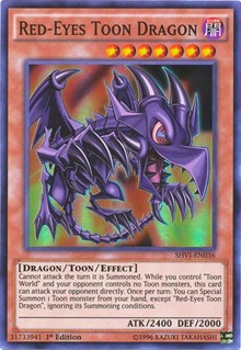 Red-Eyes Toon Dragon [Shining Victories] [SHVI-EN036] | Gear Gaming Bentonville