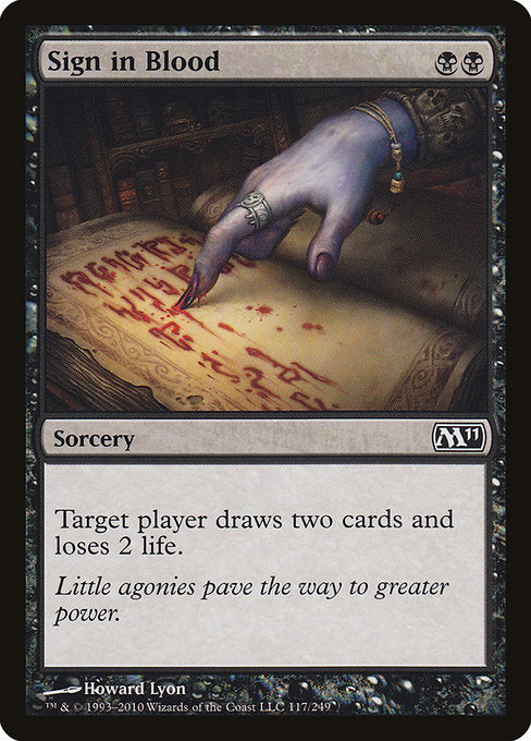 Sign in Blood [Magic 2011 (M11)] | Gear Gaming Bentonville