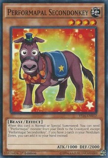 Performapal Secondonkey [Starter Deck: Yuya] [YS16-EN012] | Gear Gaming Bentonville