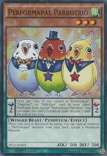 Performapal Parrotrio [Starter Deck: Yuya] [YS16-EN005] | Gear Gaming Bentonville