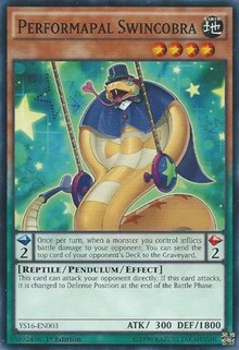 Performapal Swincobra [Starter Deck: Yuya] [YS16-EN003] | Gear Gaming Bentonville