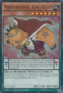 Performapal King Bear [Starter Deck: Yuya] [YS16-EN002] | Gear Gaming Bentonville