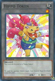 Hippo Token (Yellow) [Starter Deck: Yuya] [YS16-ENT02] | Gear Gaming Bentonville