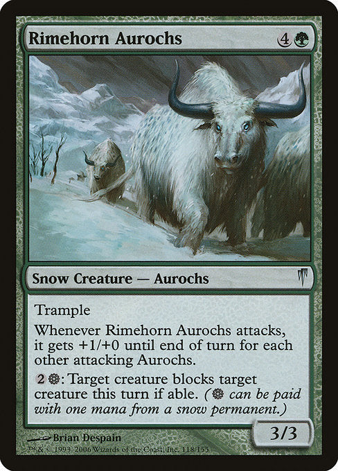 Rimehorn Aurochs [Coldsnap] | Gear Gaming Bentonville