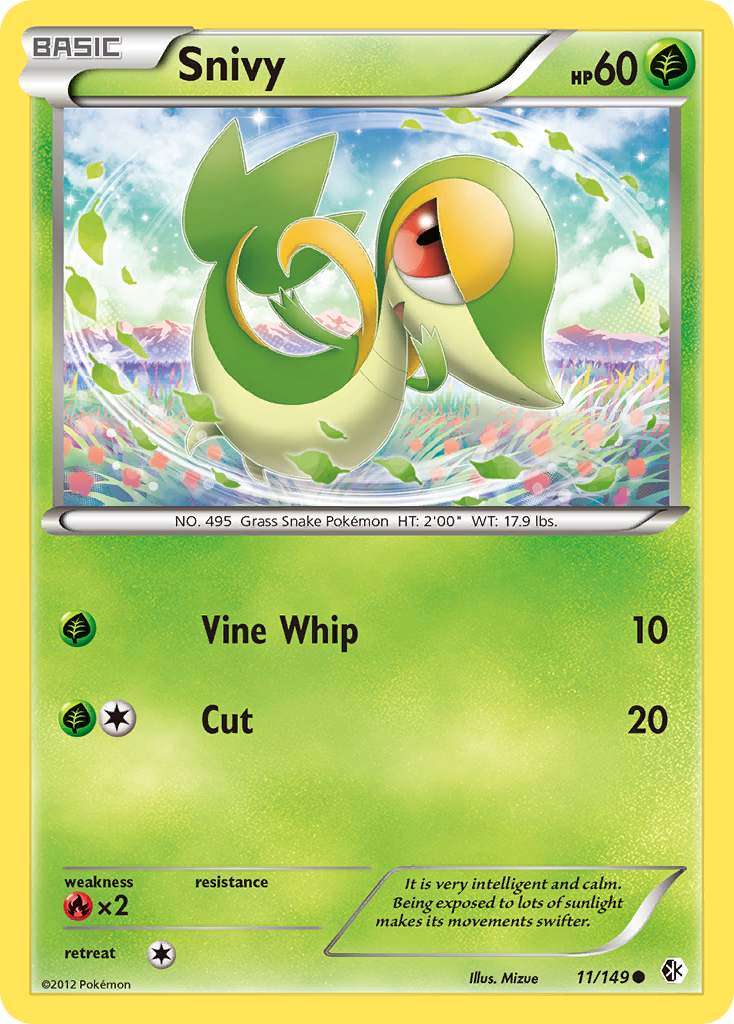 Snivy (11/149) [Black & White: Boundaries Crossed] | Gear Gaming Bentonville