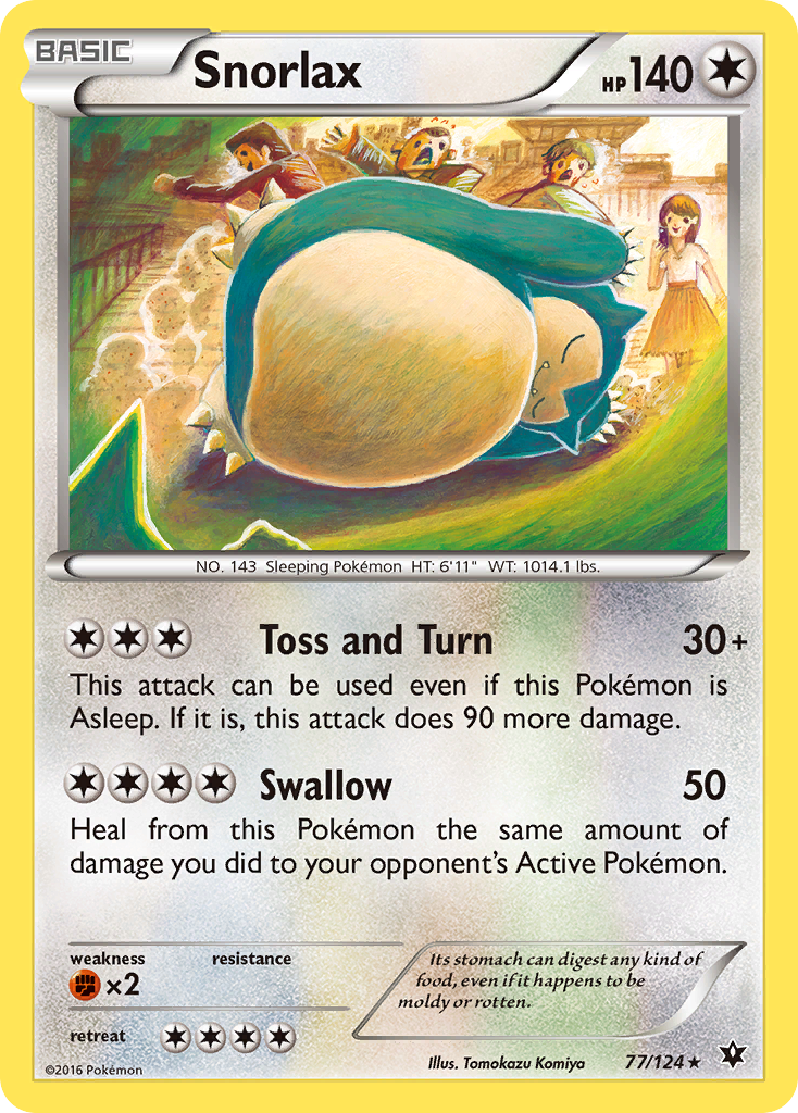 Snorlax (77/124) [XY: Fates Collide] | Gear Gaming Bentonville