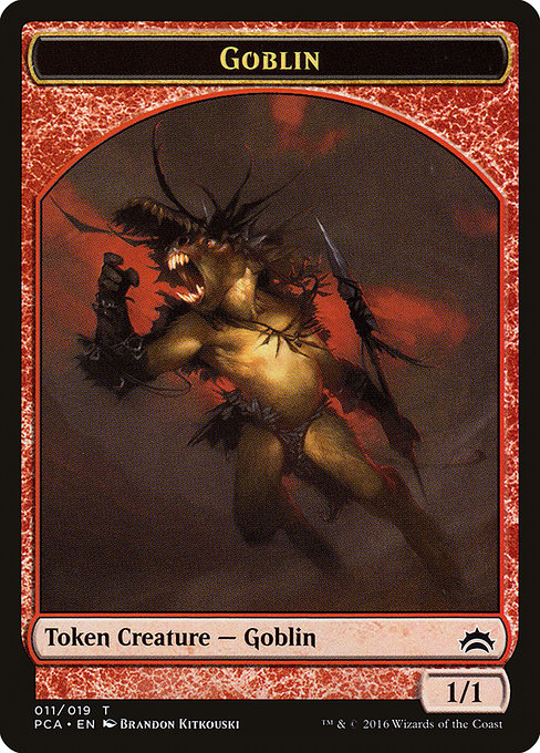 Goblin // Boar Double-sided Token [Planechase Anthology] | Gear Gaming Bentonville