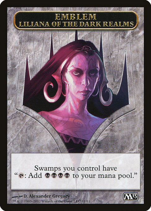 Emblem - Liliana of the Dark Realms [Magic 2013 (M13)] | Gear Gaming Bentonville