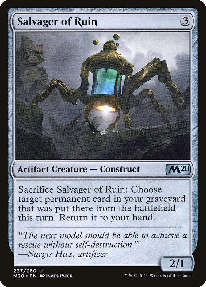 Salvager of Ruin [Core Set 2020] | Gear Gaming Bentonville