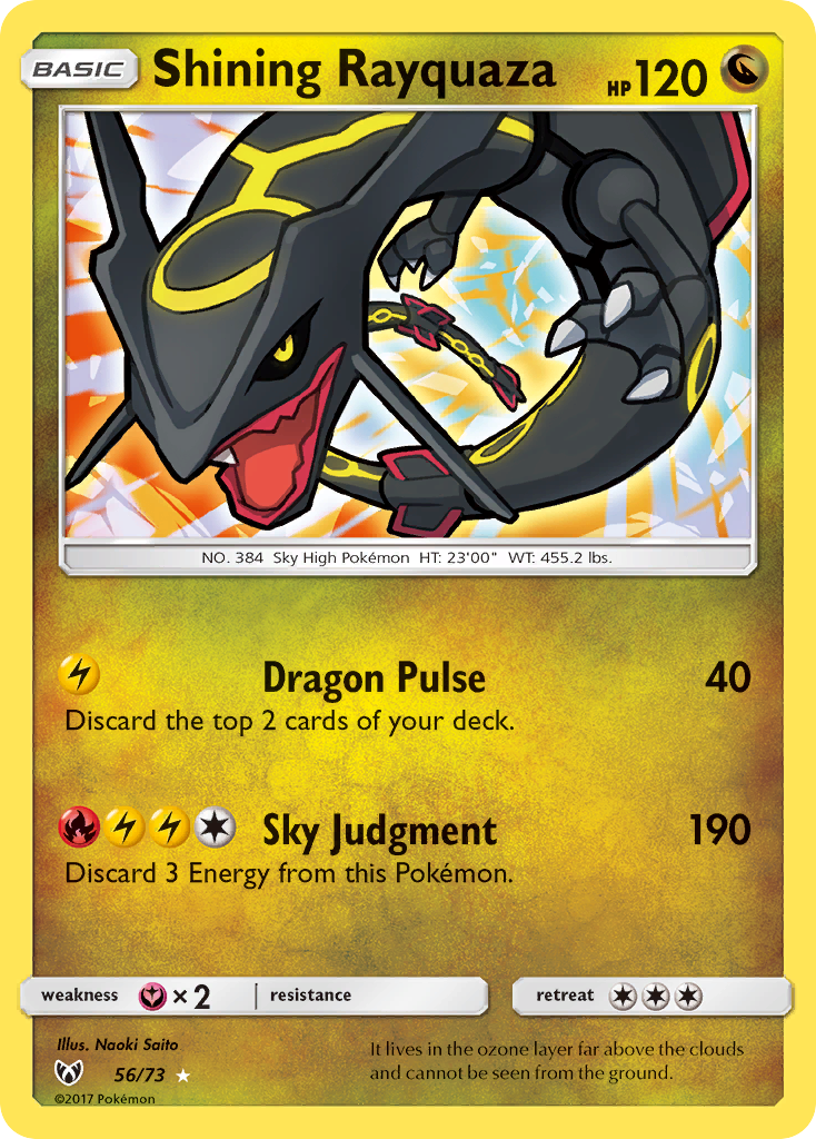 Shining Rayquaza (56/73) [Sun & Moon: Shining Legends] | Gear Gaming Bentonville