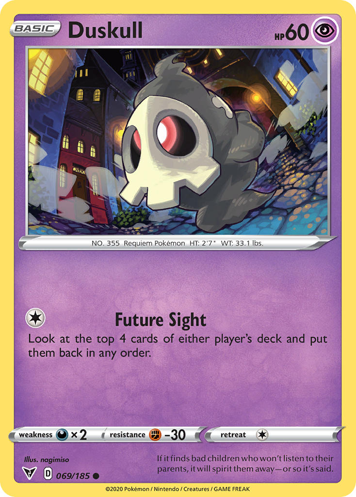 Duskull (069/185) [Sword & Shield: Vivid Voltage] | Gear Gaming Bentonville