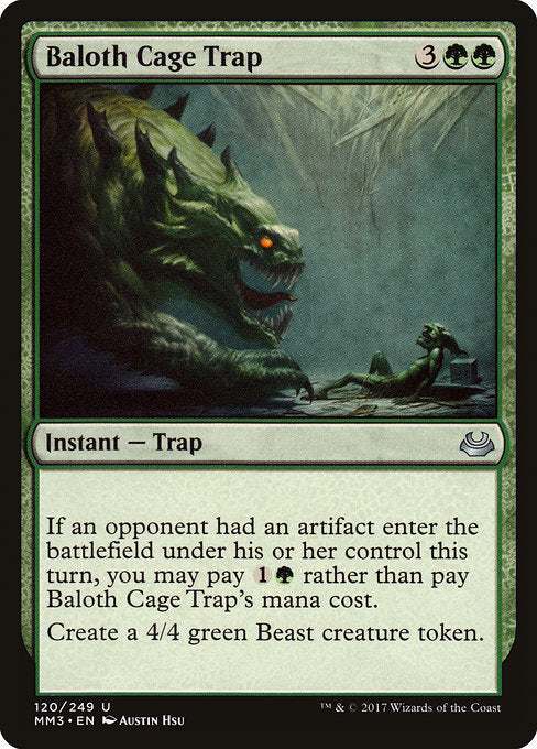 Baloth Cage Trap [Modern Masters 2017] | Gear Gaming Bentonville