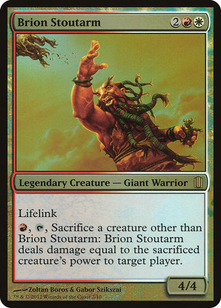 Brion Stoutarm (Commander's Arsenal) [Oversize Cards] | Gear Gaming Bentonville