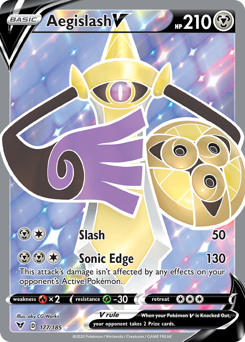 Aegislash V (177/185) [Sword & Shield: Vivid Voltage] | Gear Gaming Bentonville