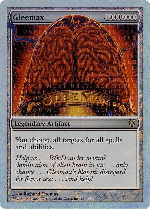 Gleemax (Alternate Foil) [Unhinged] | Gear Gaming Bentonville