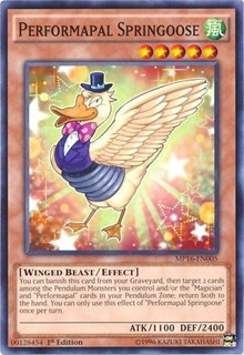 Performapal Springoose [2016 Mega-Tins Mega Pack] [MP16-EN005] | Gear Gaming Bentonville