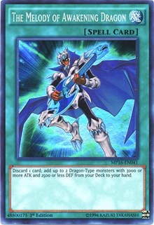 The Melody of Awakening Dragon [2016 Mega-Tins Mega Pack] [MP16-EN041] | Gear Gaming Bentonville