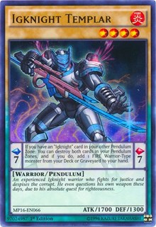 Igknight Templar [2016 Mega-Tins Mega Pack] [MP16-EN066] | Gear Gaming Bentonville