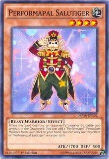 Performapal Salutiger [2016 Mega-Tins Mega Pack] [MP16-EN102] | Gear Gaming Bentonville