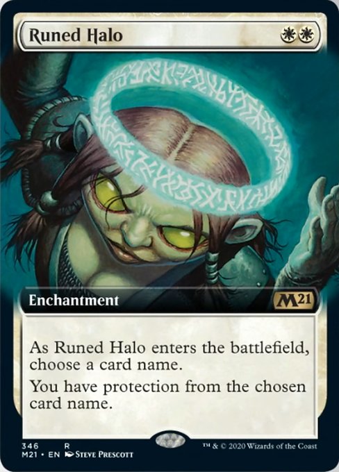 Runed Halo (Extended Art) [Core Set 2021] | Gear Gaming Bentonville