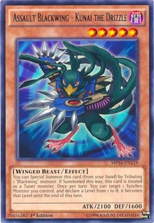 Assault Blackwing - Kunai the Drizzle [2016 Mega-Tins Mega Pack] [MP16-EN119] | Gear Gaming Bentonville