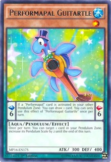 Performapal Guitartle [2016 Mega-Tins Mega Pack] [MP16-EN175] | Gear Gaming Bentonville