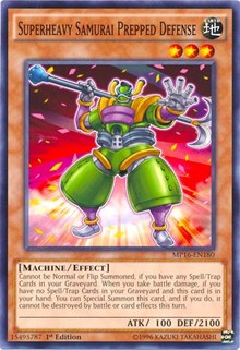 Superheavy Samurai Prepped Defense [2016 Mega-Tins Mega Pack] [MP16-EN180] | Gear Gaming Bentonville