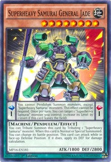 Superheavy Samurai General Jade [2016 Mega-Tins Mega Pack] [MP16-EN181] | Gear Gaming Bentonville