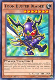 Toon Buster Blader [2016 Mega-Tins Mega Pack] [MP16-EN205] | Gear Gaming Bentonville