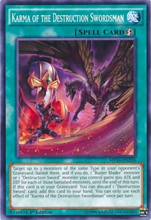 Karma of the Destruction Swordsman [2016 Mega-Tins Mega Pack] [MP16-EN216] | Gear Gaming Bentonville