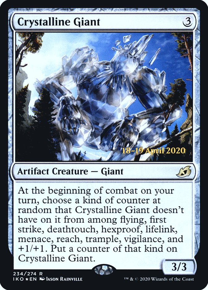 Crystalline Giant  [Ikoria: Lair of Behemoths Prerelease Promos] | Gear Gaming Bentonville