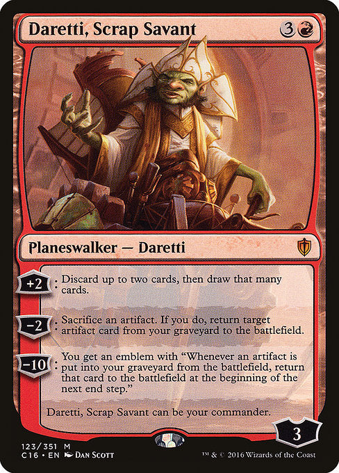 Daretti, Scrap Savant [Commander 2016] | Gear Gaming Bentonville