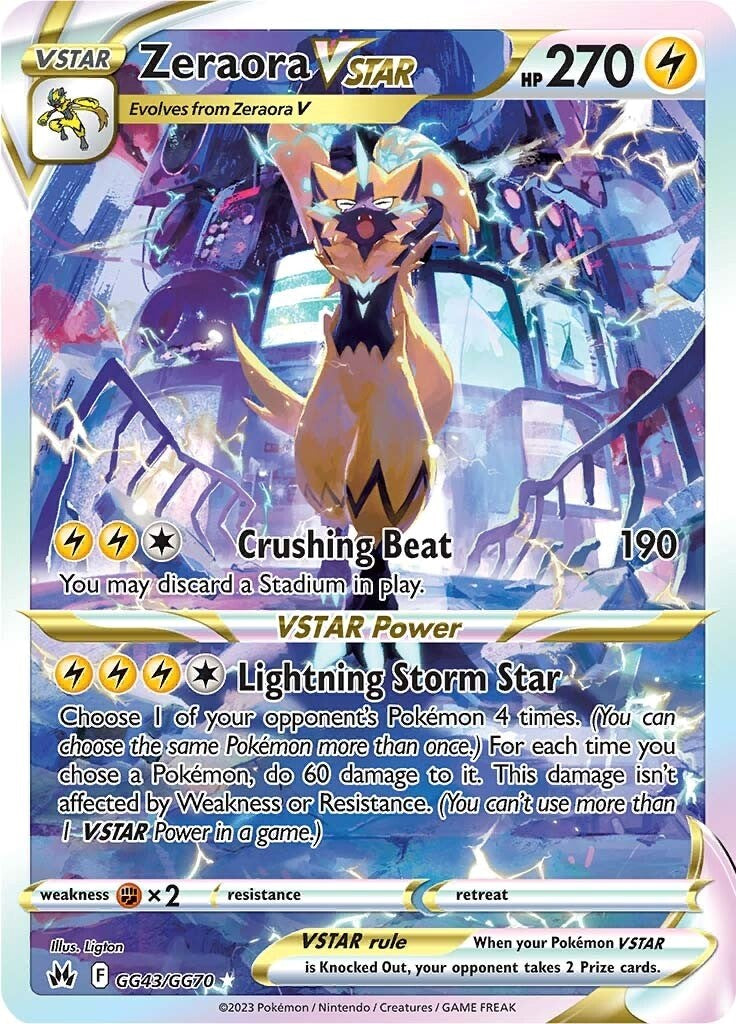 Zeraora VSTAR (GG43/GG70) [Sword & Shield: Crown Zenith] | Gear Gaming Bentonville