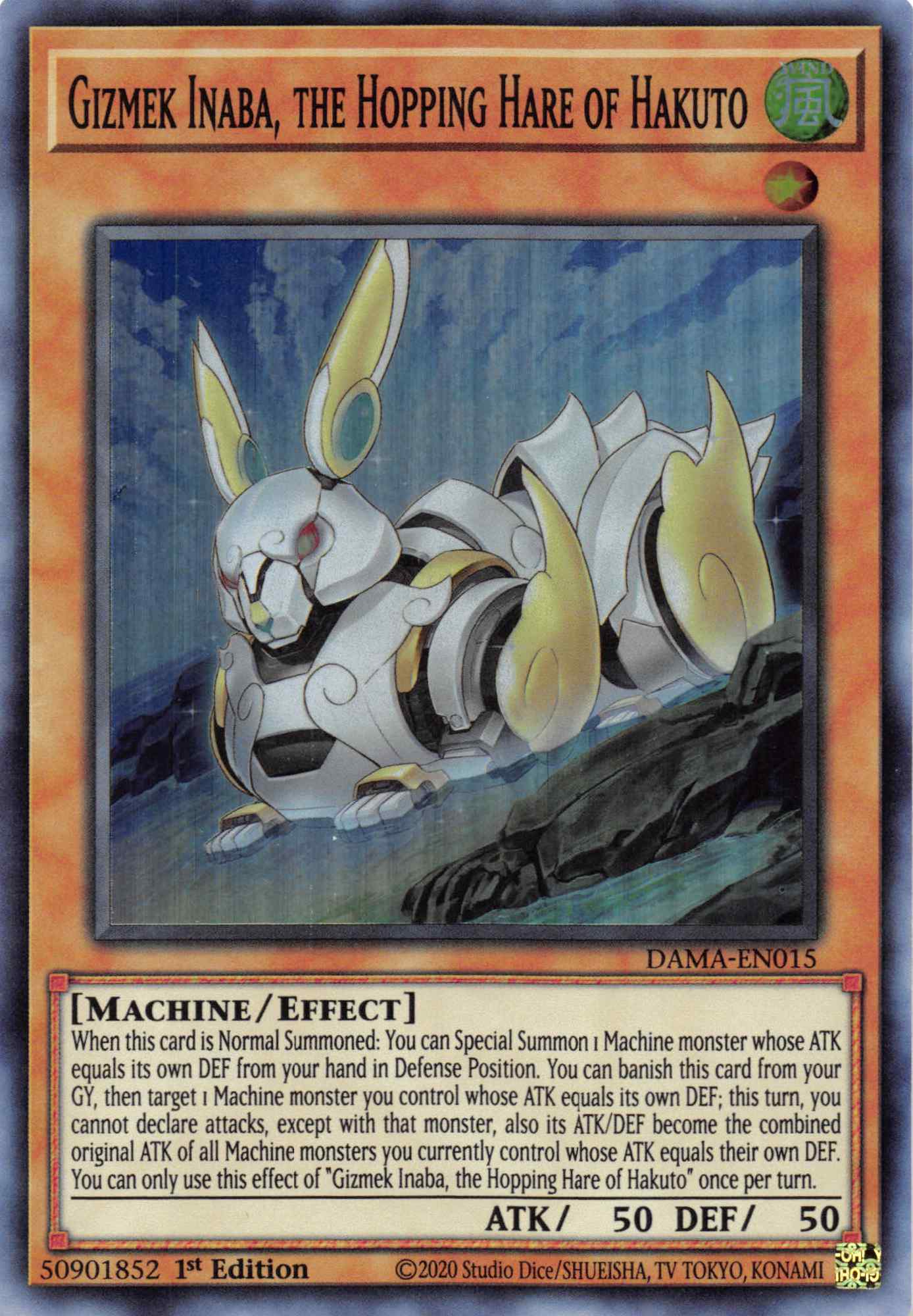 Gizmek Inaba, the Hopping Hare of Hakuto [DAMA-EN015] Super Rare | Gear Gaming Bentonville