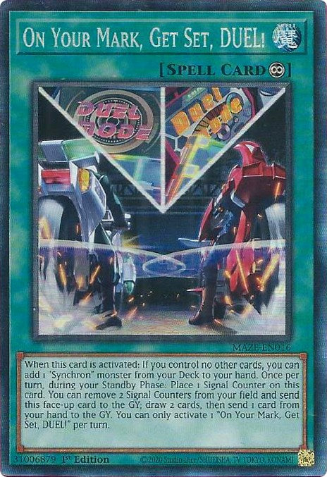 On Your Mark, Get Set, DUEL! [MAZE-EN016] Collector's Rare | Gear Gaming Bentonville