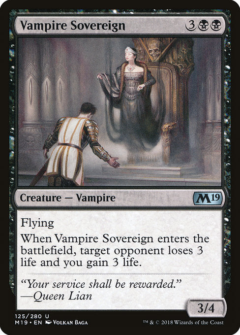 Vampire Sovereign [Core Set 2019] | Gear Gaming Bentonville