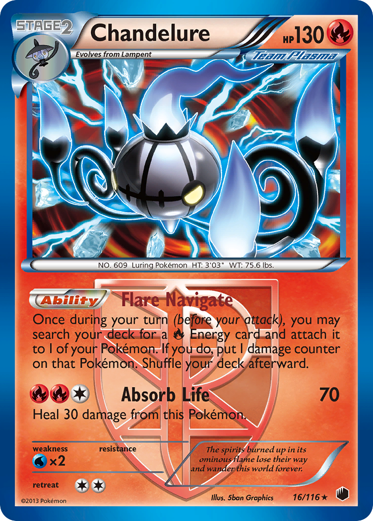 Chandelure (16/116) [Black & White: Plasma Freeze] | Gear Gaming Bentonville