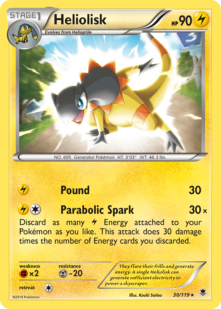 Heliolisk (30/119) [XY: Phantom Forces] | Gear Gaming Bentonville