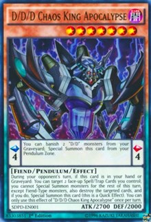 D/D/D Chaos King Apocalypse [Structure Deck: Pendulum Domination] [SDPD-EN001] | Gear Gaming Bentonville