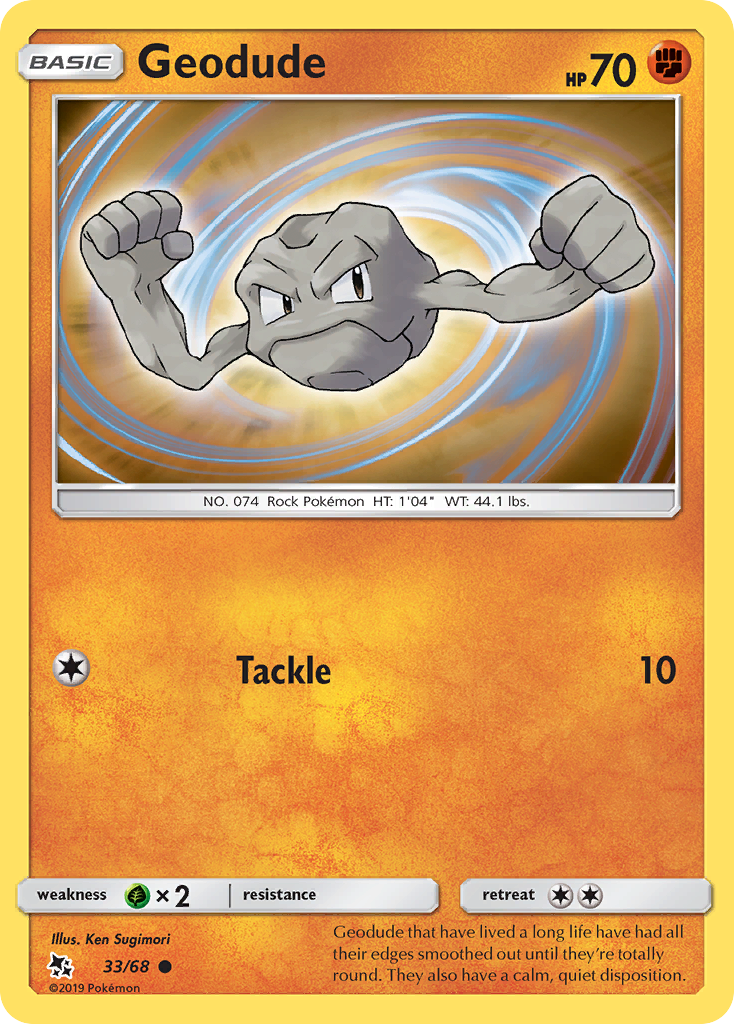 Geodude (33/68) [Sun & Moon: Hidden Fates] | Gear Gaming Bentonville