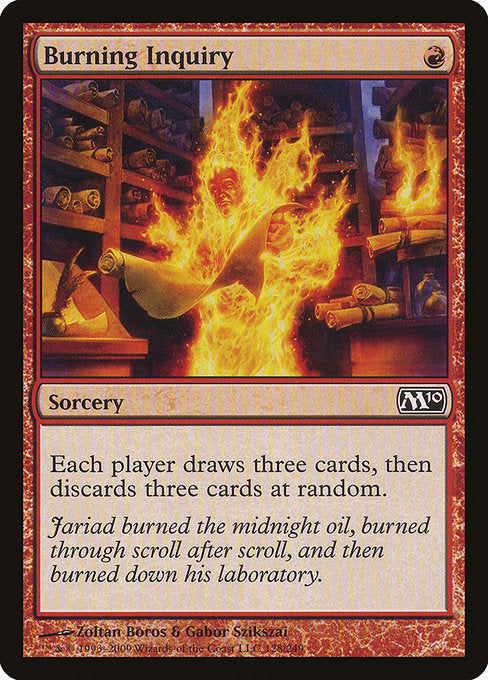 Burning Inquiry [Magic 2010 (M10)] | Gear Gaming Bentonville